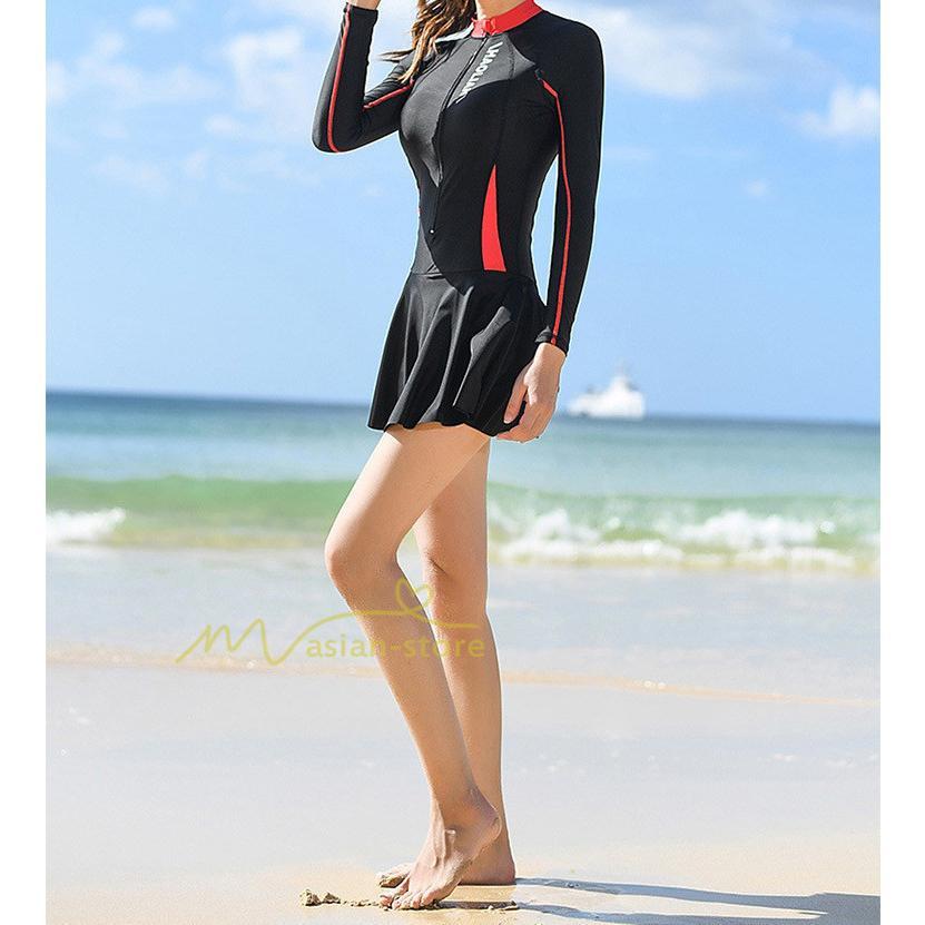 水着 | フィットネスレディース 競泳ワンピース スイムウェア オールインワン 練習用 体型カバー 20代30代40代50代 大きいサイズ 温泉ミニワンピース