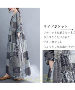 マキシ | 長袖ワンピース 秋物 レディース ロングワンピース チェック 夏 30代40代 大人 秋ワンピース 新作 ワンピース ゆったり 広い裾 Aラインワンピ 可愛い 旅行