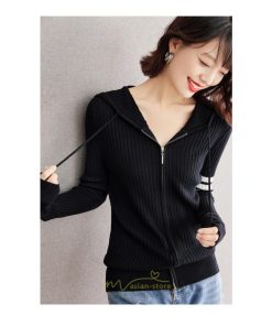 ニット・セーター | カーディガン レディース ニット 上品 カーデ ジャケット シンプル 長袖 秋 冬 秋冬 大人 レトロ風 着痩せ ウール 通勤 カジュアル フード付き 楽チン