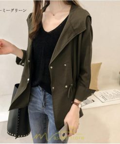 コート・ジャケット | ジャケット レディース 春 50代 40代 30代 20代 秋 カジュアル フード付き 春秋コート ロングコート 無地 コート コーデ 長袖 秋服 お洒落 秋 ロング丈