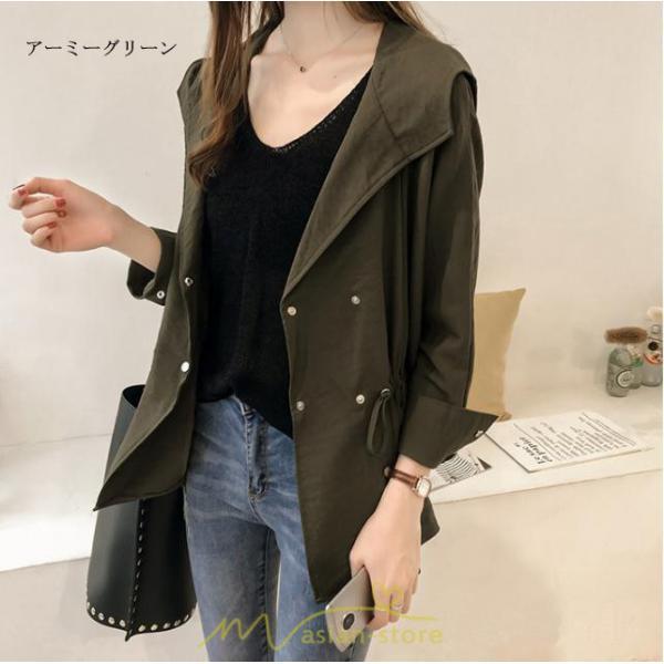 コート・ジャケット | ジャケット レディース 春 50代 40代 30代 20代 秋 カジュアル フード付き 春秋コート ロングコート 無地 コート コーデ 長袖 秋服 お洒落 秋 ロング丈