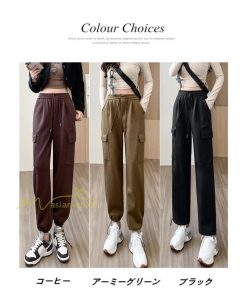 チノ・テーパード・ジョガー・スキニーパン | テーパードパンツ パンツ レディース 着痩せ ワイドパンツ 裾ひも付き ハイウエスト ウエストゴム カジュアル 秋冬 ロングパンツ 新作 無地 きれいめ コーデ