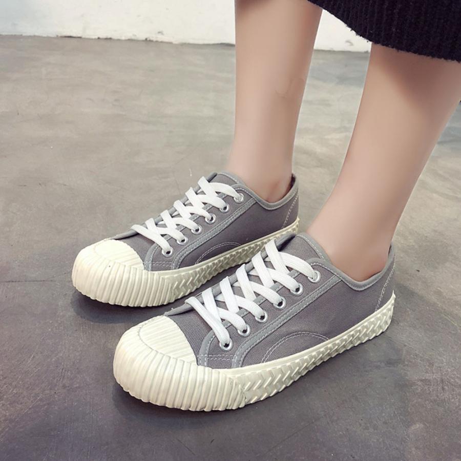 サンダル | スニーカー 歩きやすい レディース 無地 ローカット 帆布靴 おしゃれ キャンバススニーカー