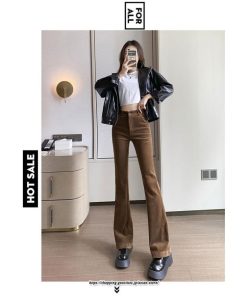 チノ・テーパード・ジョガー・スキニーパン | ロングパンツ レディース きれいめ ストレート ハイウエスト パンタロン フレアパンツ ボトムス 女性 美脚 脚長 リクルート 就職 カジュアル 裏起毛 送料無料