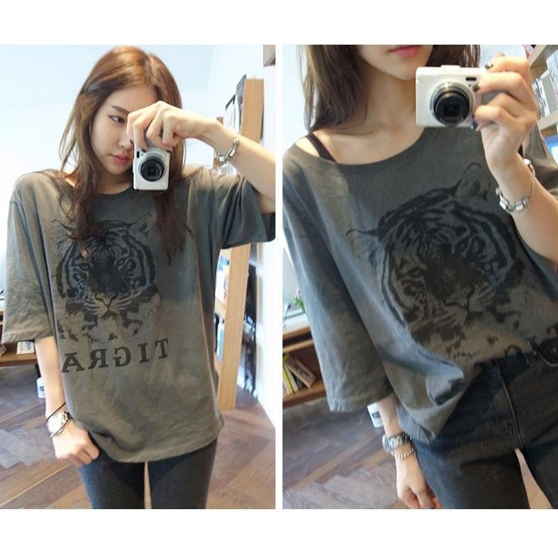 tシャツ・カットソー | Tシャツ レディーストップスTシャツ ゆったりTシャツ 可愛い カジュアル 半袖 M L XL XXL おしゃれ コットン上着 柔らか 通学通勤 学院 肌触り良さ 2020春夏