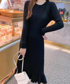 ワンピース | ニットマーメイドフリルワンピ