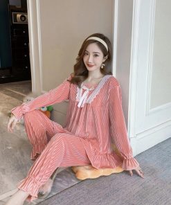 セットアップ | 部屋着 可愛い レディース パジャマ ベロア 長袖秋冬 寝巻き ゆったり ルームウェア ナイトウェア 上下セット