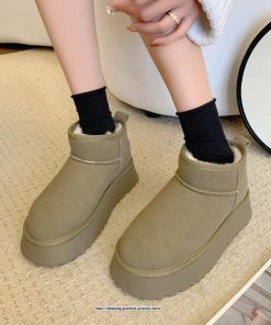 ブーツ | ムートン美脚 脚長 ショート無地 疲れない 靴 保温 レディース 暖かい もこもこ ふわふわ 履きやすい 秋冬 歩きやすい オシャレ 快適 柔らかい