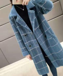 トレンチコート | グレンチェック チェスターコート 韓国