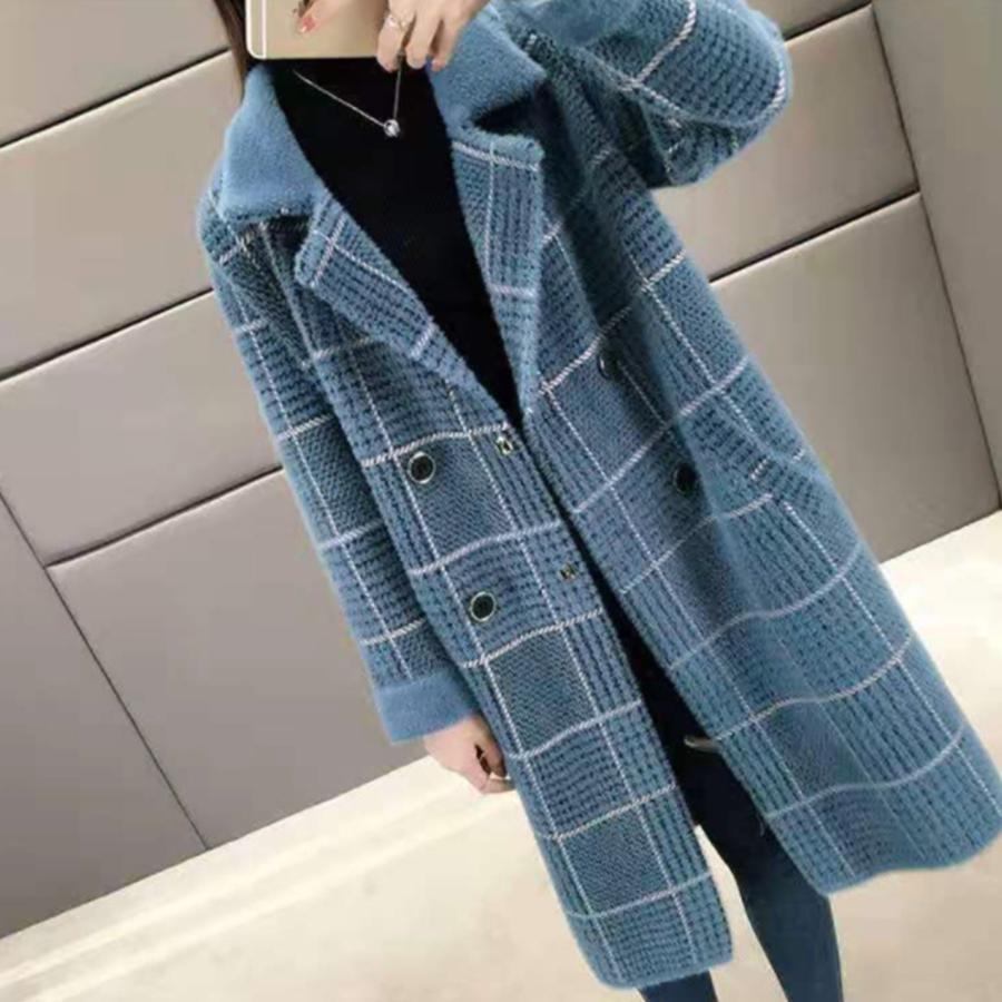 トレンチコート | グレンチェック チェスターコート 韓国