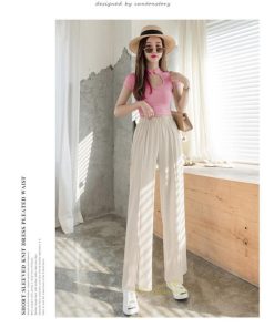 ワイドパンツ | レディース パンツ ボトムス ズボン ガウチョパンツ 体型カバー 着やせ ロングパンツ ハイウエスト 美脚 カジュアル お洒落 スリット ゆったり