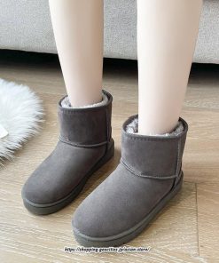 ブーツ | ムートンレディース ショートボア 防寒 暖かい 防風 裏起毛 軽量 冬 雪 カジュアル スノー痛くない 歩きやすい ファー