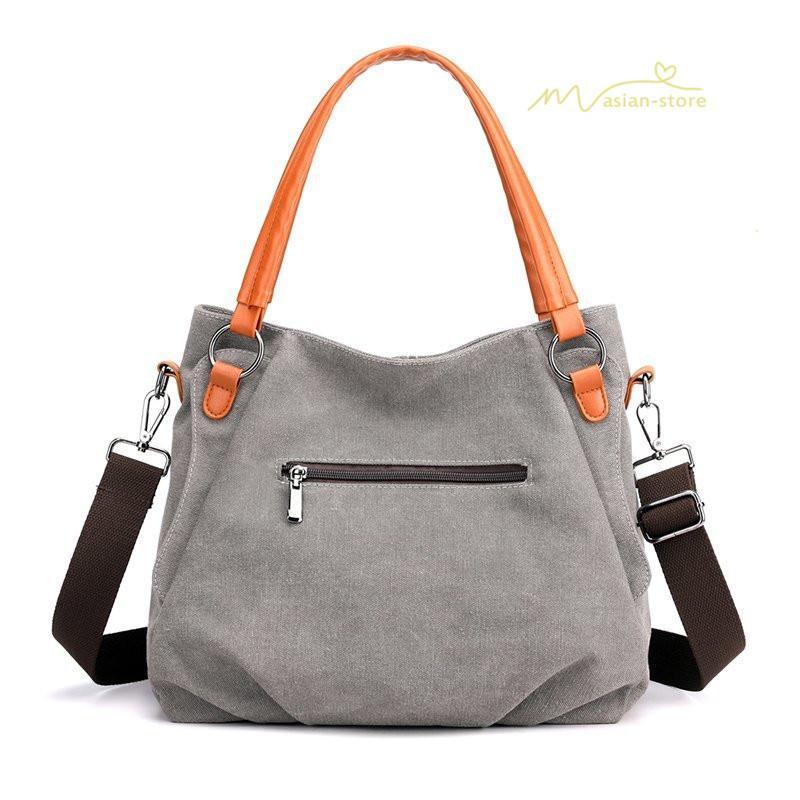 女性用バッグ | トートバッグ レディース ショルダーバック 大きめ ママバッグ 多収納 鞄 肩掛け 多機能バッグ 手提げかばん キャンパス ズック 斜めがけ 帆布 大容量
