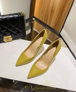 パンプス | 6cm8cm10cmヒール エナメル ハイヒール ピンヒール ポインテッドトゥ 美脚黄色 黒 ワイン ヌードカラー フォーマル 痛くない パーティー 女性