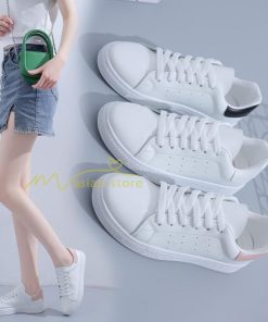 スニーカー | スニーカー　レディース レディースシューズ ローカット 靴 フラットシューズ ぺたんこ ウォーキングシューズ Pu革 厚底送料無料 美脚 歩きやすい