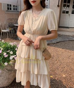 マキシ | ワンピース レディース 40代 膝丈ワンピース 春夏 半袖 シフォンワンピース 通勤OL オシャレ結婚式ドレス Vネック 20代30代 きれいめ 上品 着痩せ Aライン