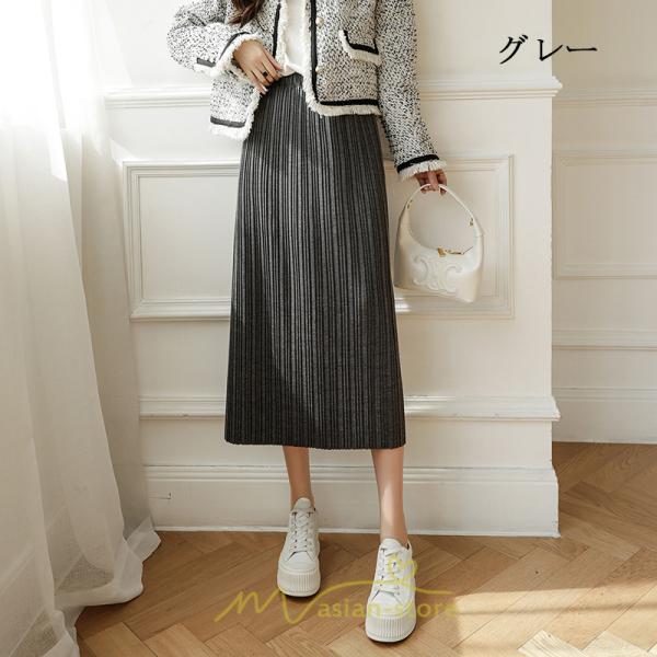 スカート | フレア レディース 40代 きれいめ おしゃれ 着痩せ 秋 冬 ボトムス ロング プリーツ20代 スリット Aラインゆったり 50代 30代