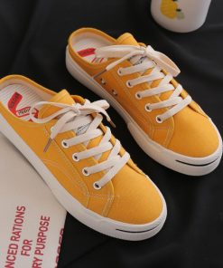 シューズ | スニーカー キャンバス 歩きやすい スリッポン かかとなし ローカット レディース スニーカー 春夏 美脚 スニーカー