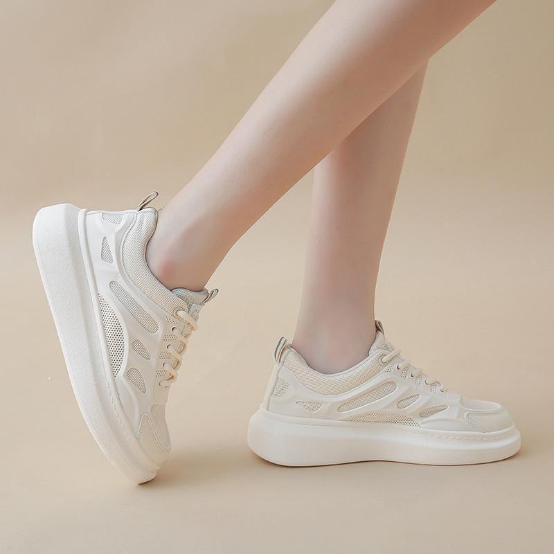 スニーカー | レディースシューズ レースアップ ローカット 厚底靴 履きやすい カジュアルシューズ フラットシューズ ローカットシューズ