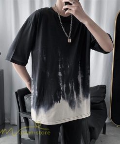 Tシャツ | カットソー メンズ 半袖 ゆったり カジュアル 半袖トップス サマー 夏新作 クルーネック 絞り染め おしゃれ ストリート カッコウイイ コットン