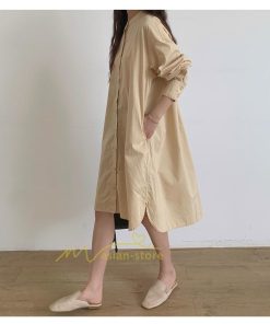 マキシ | シャツワンピ 2WAY カーディガン 長袖 ロング 無地 体型カバー ワンピース アウター レディース 春アウター お出かけ 20代30代40代50代 羽織り カジュアル 上品