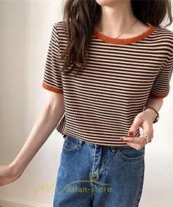 シャツ・ブラウス | ブラウス 半袖 Tシャツ おしゃれ 可愛い ゆったり 20代 30代 大人 40代 50代 レディース 夏物 ボーダー トップス 着痩せ 日常 お出かけ 体型カバー  カジュアル