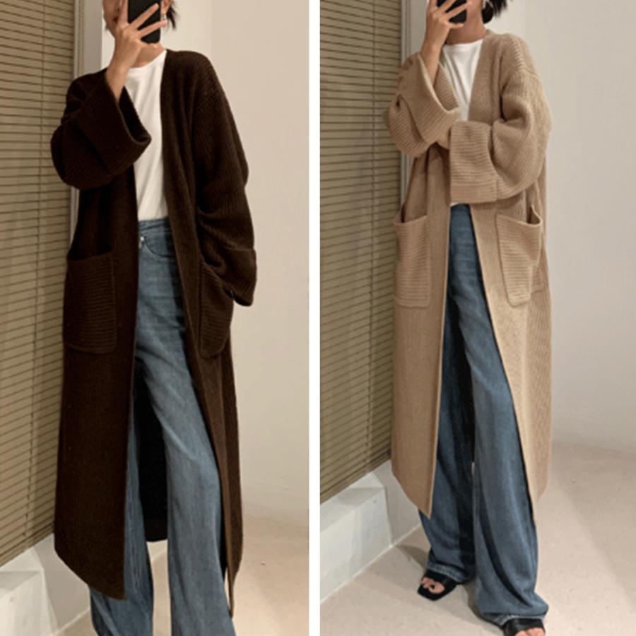 カーディガン | ロング ニットレディース