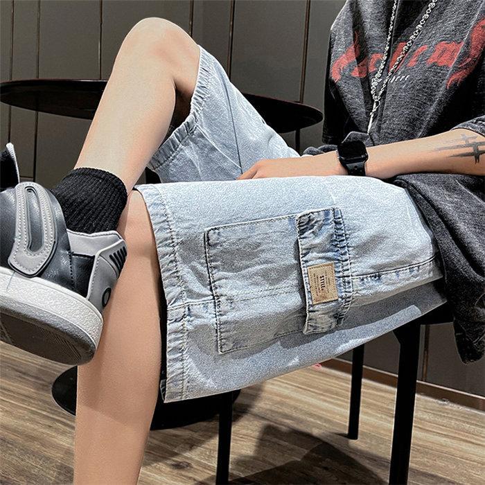 ハーフパンツ ショート | 夏パンツ デニム メンズ サマーパンツ パンツ ワイドパンツ シンプル ウエストゴム 20代 30代 お出かけ ハーフパンツ ジーパン 夏新作 ショートパンツ ジーンズ