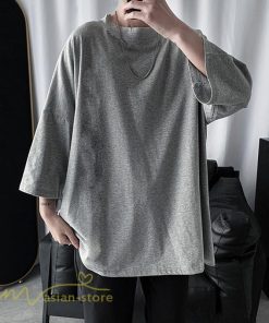 Tシャツ | メンズ 無地 大きいサイズ カットソー 上品 7分袖 サマートップス ゆったり 日常感 メンズスタイル シンプル 体型カバー カッコウイイ