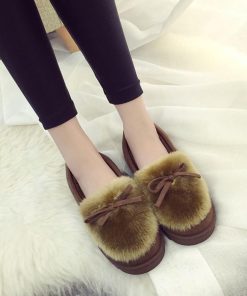 パンプス | 秋冬 レディース 痛くない パンプス ムートン ボア ぺたんこ