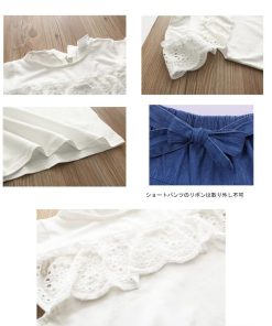 （子供）その他 | 女の子 キッズ ジュニア 上下セット パンツ 半袖 シンプル トップス Tシャツキュロットセット 可愛いスタイル Tシャツ 子供服