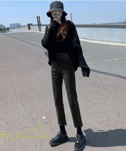 パンツ レギンス | ジーンズ マタニティパンツ レディース ジーンズ 着痩せ 春 秋 新作 妊婦服 産前 大きいサイズ 無地 上品 ９分丈 大人 ウエスト調整 マタニティウェア パンツ