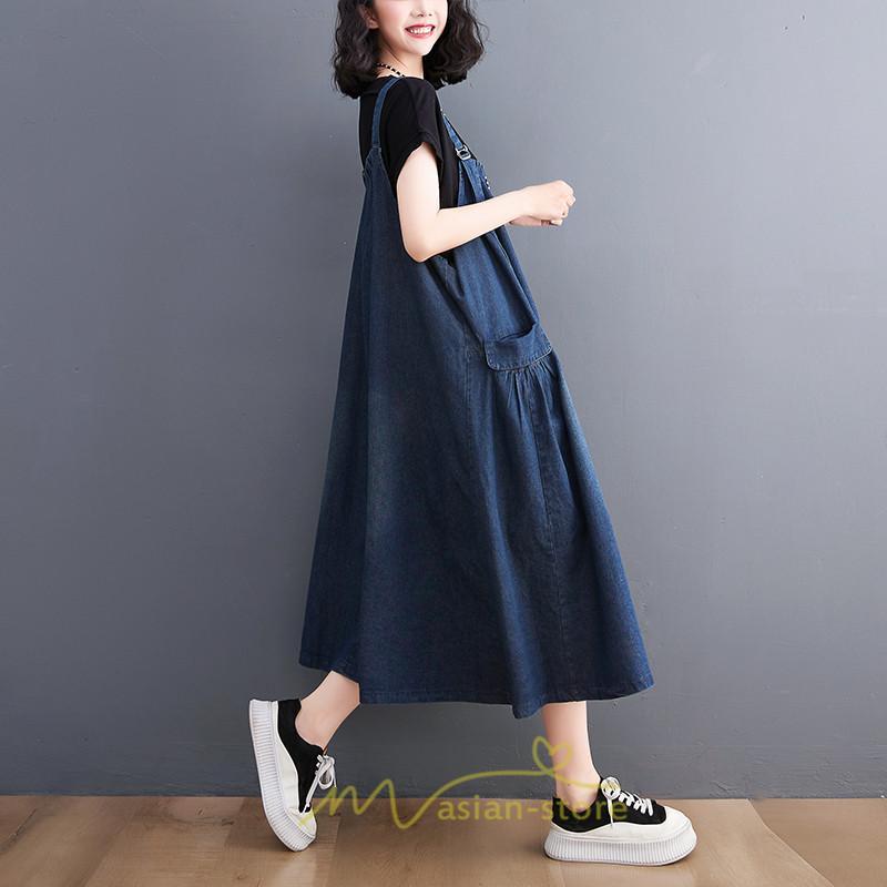 オーバーオール サロペット | デニム サロペット スカート オーバーオール ジャンパースカート レディース ワンピース 春 夏 秋 冬 20代 30代 大きいサイズ おしゃれ 40代 50代