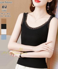 キャミソール タンクトップ | タンクトップ レディース インナー トップス ノースリーブ フリル キャミソール 夏 春 20代30代40代50代 ママ カジュアル 無地人気 シンプル 着痩せ 上品 快適