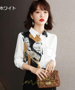 シャツ・ブラウス | シャツ ブラウス 秋冬 レディース シフォン きれいめ フォーマル 通勤 OL 春 長袖  オフィス ビジネス 綺麗 可愛い おしゃれ キレイめ カジュアル 高級感
