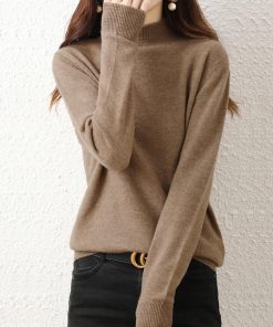 ニット・セーター | プチハイネックニットトップス レディース