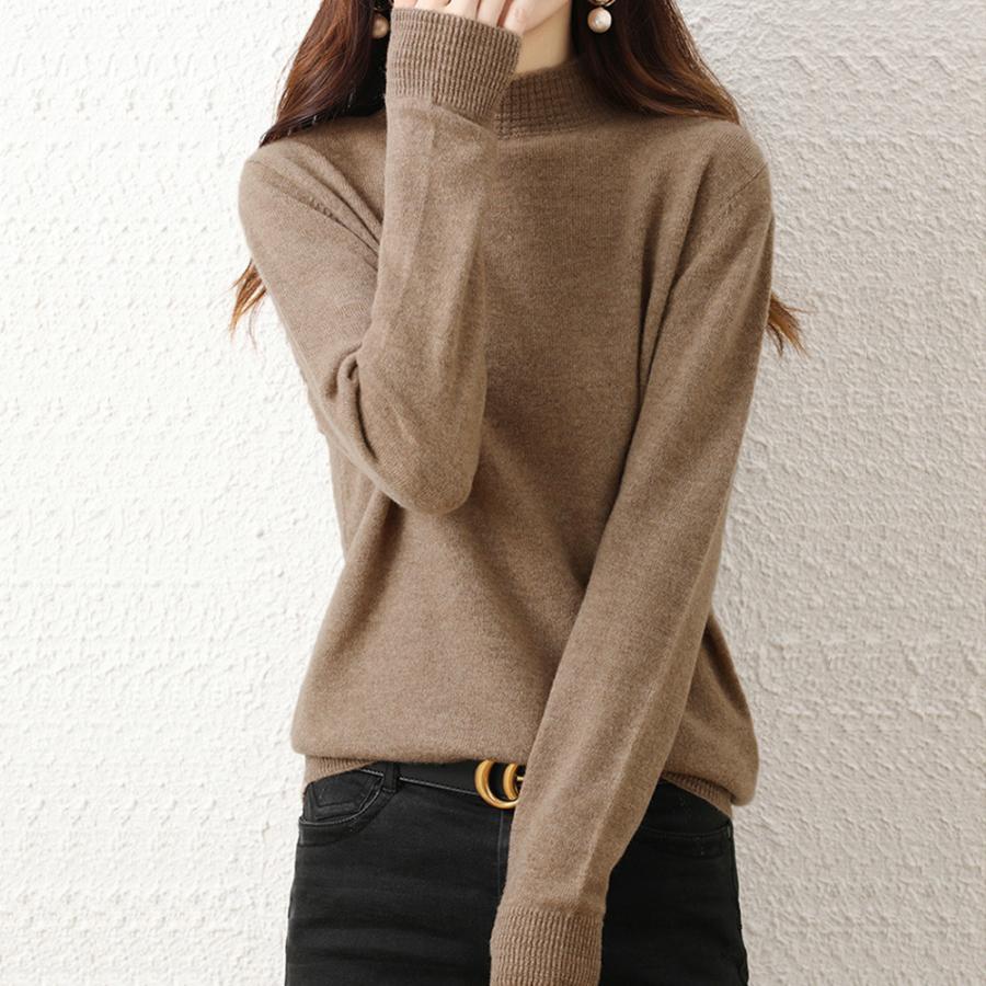 ニット・セーター | プチハイネックニットトップス レディース