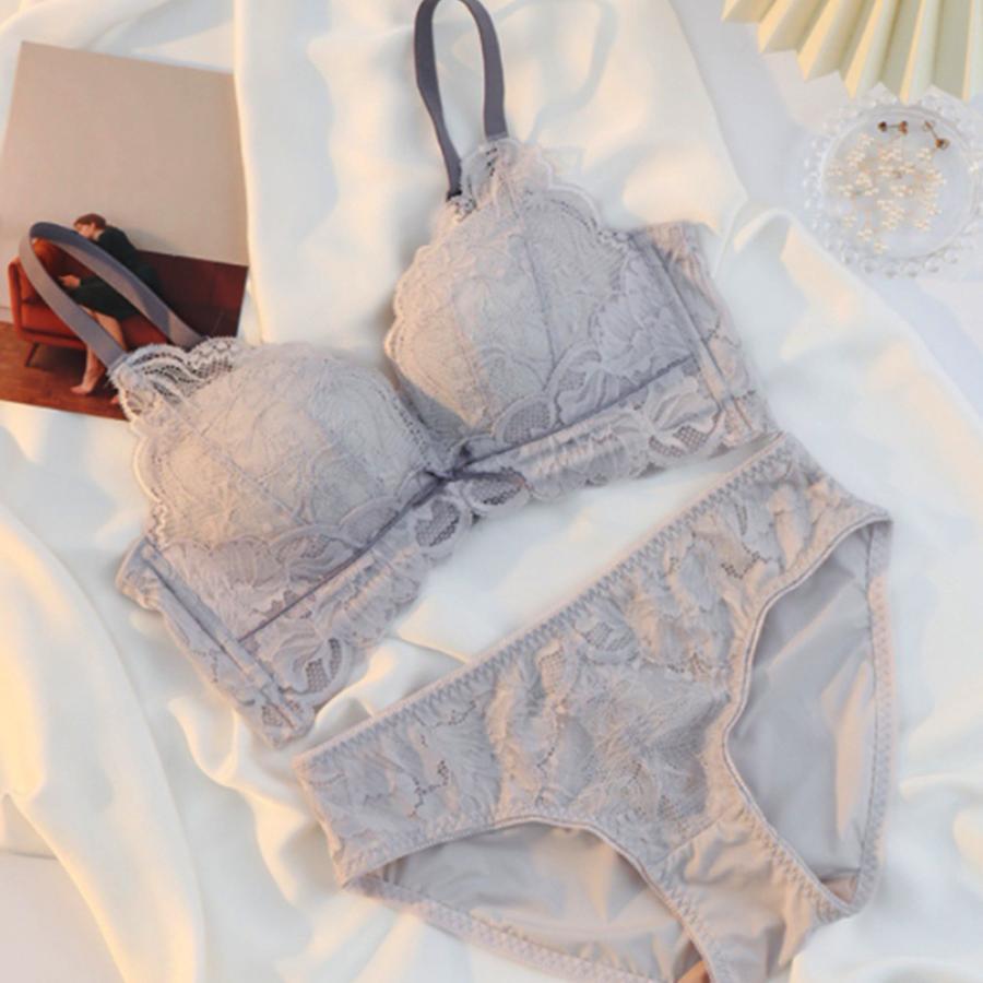 セットアップ | 花柄レースブラショーツセット セクシー