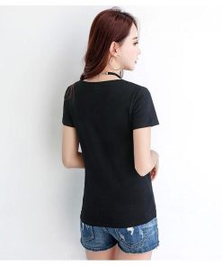 ｔシャツ・カットソー | Tシャツ レディース 半袖 夏Tシャツ サマー Vネック 無地 スリム 可愛い 綿