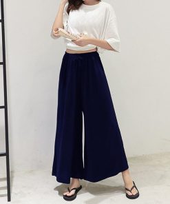 ワイドパンツ | レディース ガウチョパンツ スカーチョ ゆったり パンツ ウエストゴム