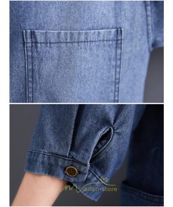 シャツ・ブラウス | デニム ロングシャツ シャツワンピ レディース 長袖 シャツ ロング ミモレ丈 脚長効果 大きいサイズ 体型カバー 着痩せ 20代30代40代50代