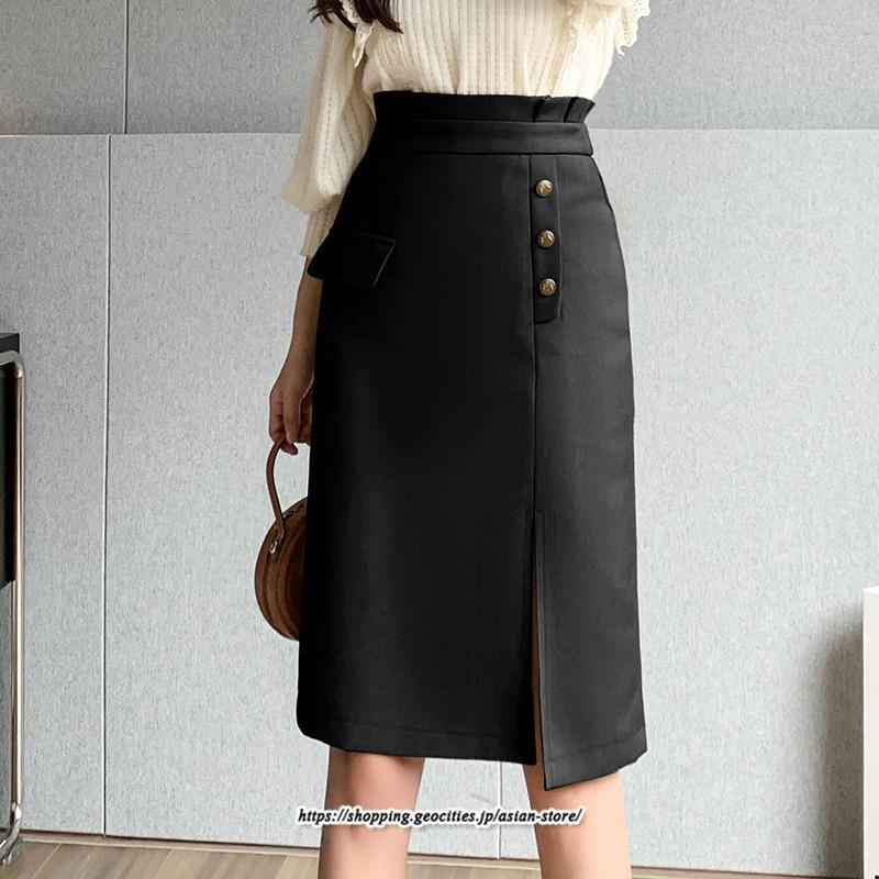 スカート | 膝丈 ひざ丈 秋冬新作 ミモレ丈 カジュアル Aライン スリット 優雅 上品 キレイめ 着痩せ 2022新作 通勤 40代 20代 通学 30代 大人フェミニン 50代