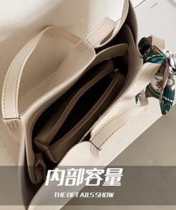 ショルダーバッグ | 大容量 通勤 スカーフ ハンドバッグ 合皮 おしゃれ かわいい 大きめ 通学 レディース