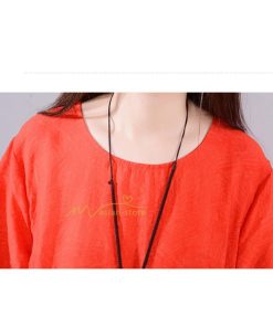 ミディアム | ワンピース 綿麻混ワンピース レディース 春 コットンリネン ロングワンピース 体型カバー ゆったり 着痩せ 30代 50代 カジュアル 韓国ファッション 40代 上品