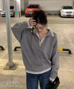 ニット・セーター | ポロカラーニットトップス レディース秋冬