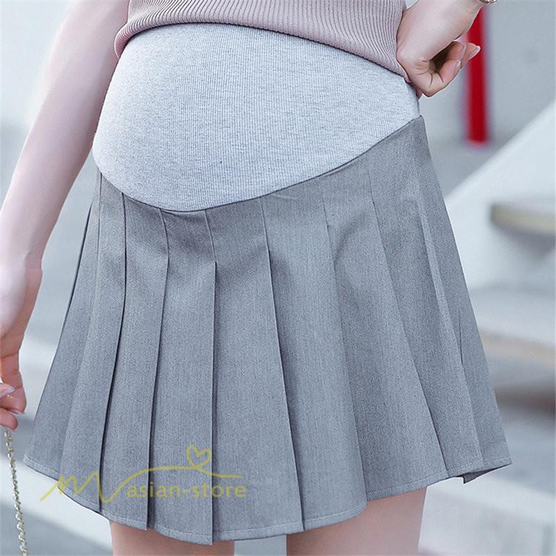 スカート | ミニマタニティウェア レディース プリーツ可愛い 夏 マタニティきれいめ マタニティ おしゃれ ウエスト調整 マタニティ