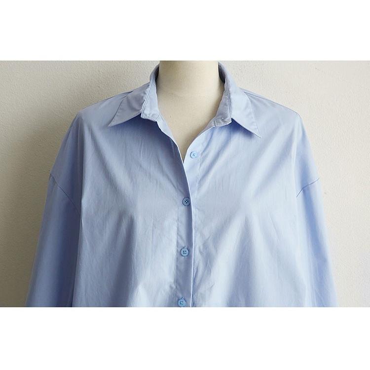 シャツ・ブラウス | ワンピース 秋服 レディース 長袖ワンピース シャツワンピース ロングシャツ ゆったり ブラウスシャツ 通学通勤 20代30代 40代50代 無地 トップス