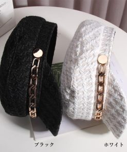 帽子 | ツイード風キャスケット レディース