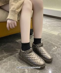 ブーツ | ムートンレディース 靴 カジュアルシューズ 裏起毛 防寒 おしゃれ スノーシューズ 痛くない 冬 歩きやすい ショートもこもこ あったか