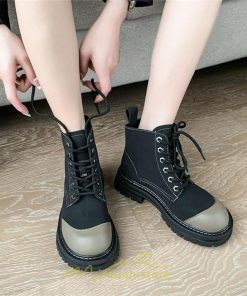 ショートブーツ | ブーツ レディース シューズ 厚底 おしゃれ  編み上げブーツ 2022トレンド 黒 黄色 灰色 歩きやすい 通学 通勤 旅行 外出 お出かけ デート